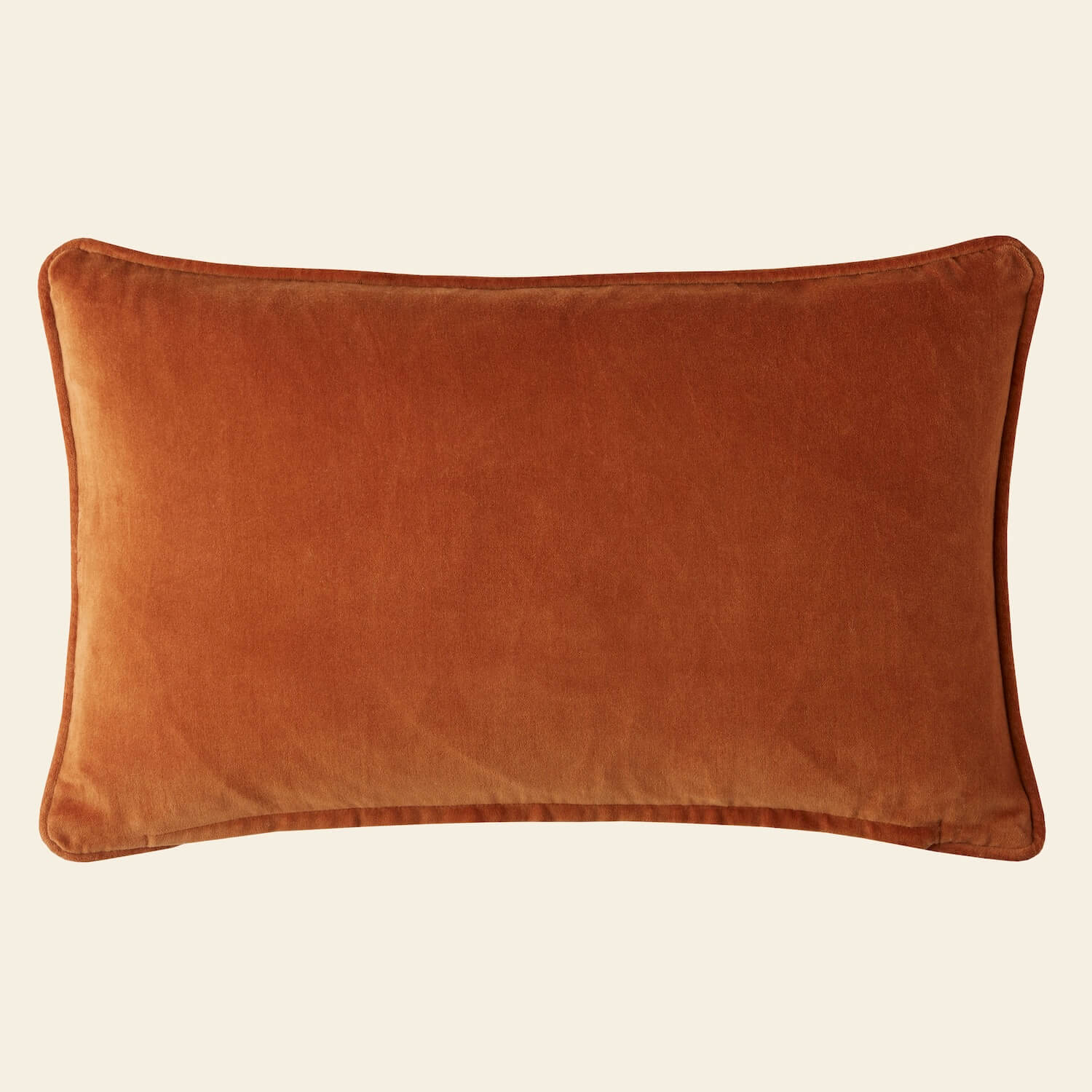 Retro Flower Stripe Cushion - Canyon