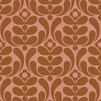 Stem Nouveau Terracotta Wallpaper