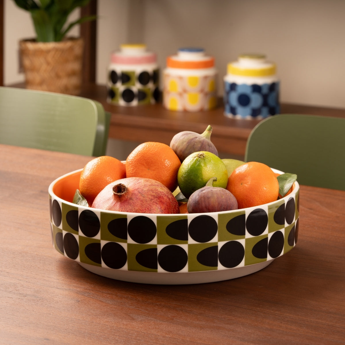 Spot Square Oval Fruit Bowl