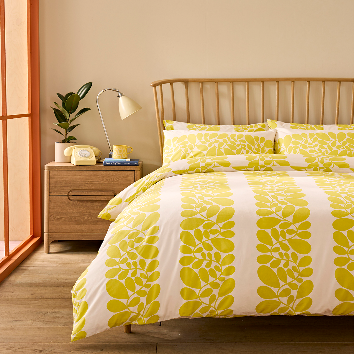 Sycamore Stripe Bed Linen Set - Yellow
