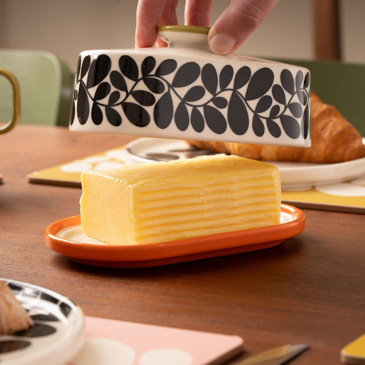 Sycamore Stripe Butter Dish