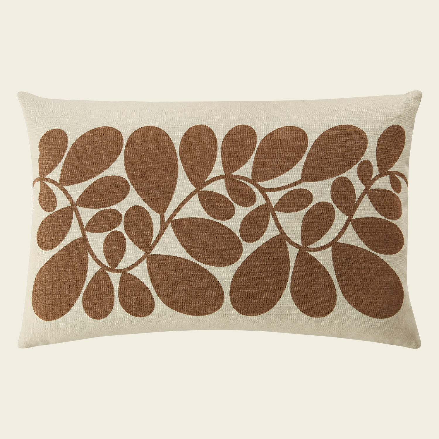Sycamore Stripe Cushion - Coffee
