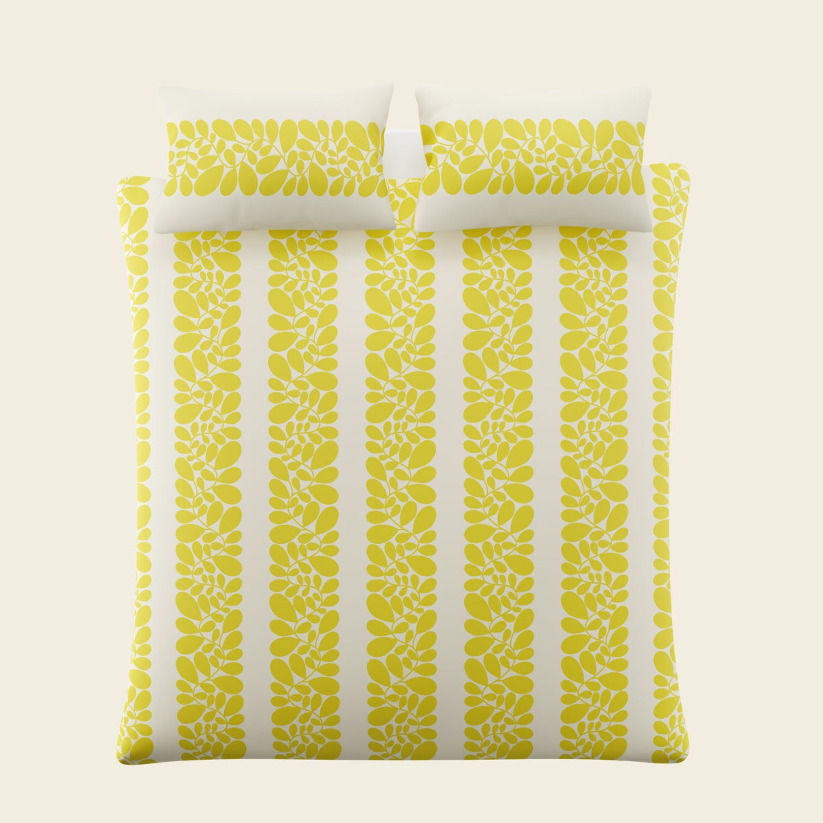 Sycamore Stripe Bed Linen Set - Yellow