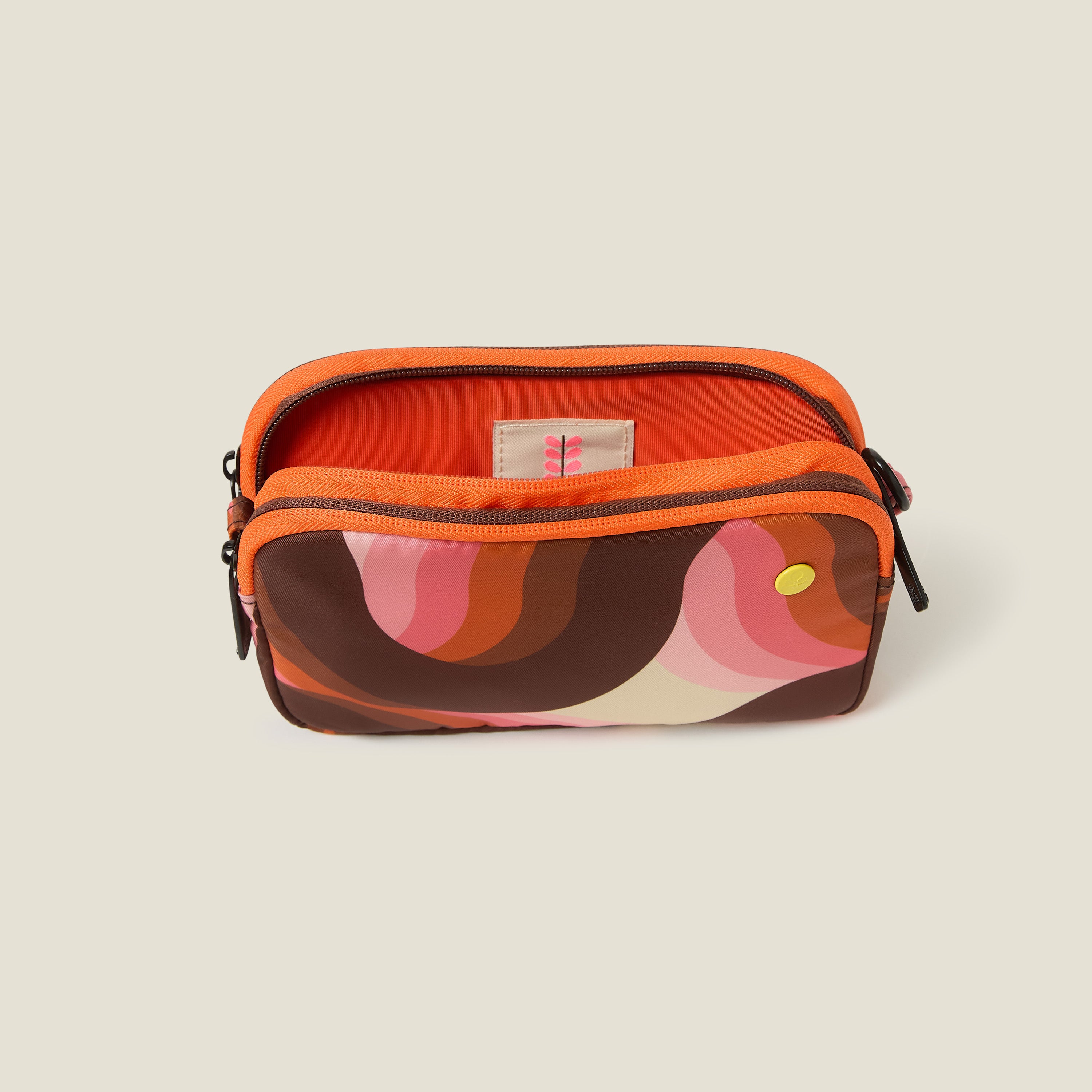 Tripod Crossbody Bag - Rolling Waves Rose