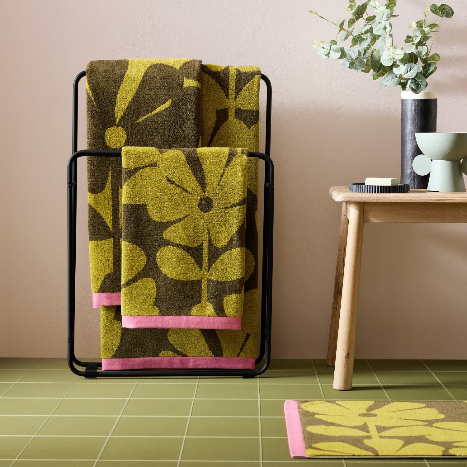 Wildflower Towels - Yellow Ochre