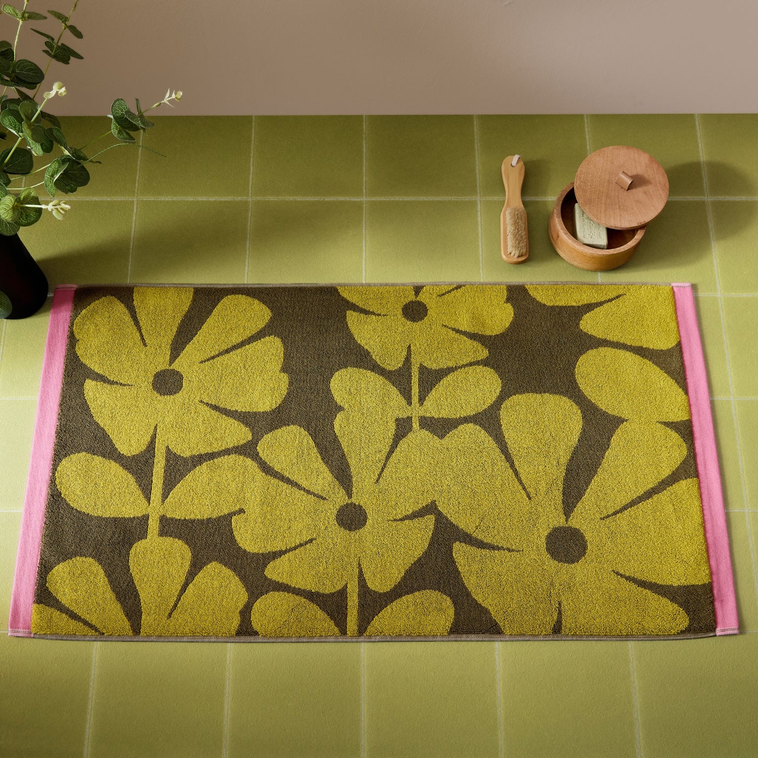 Wildflower Towels - Yellow Ochre