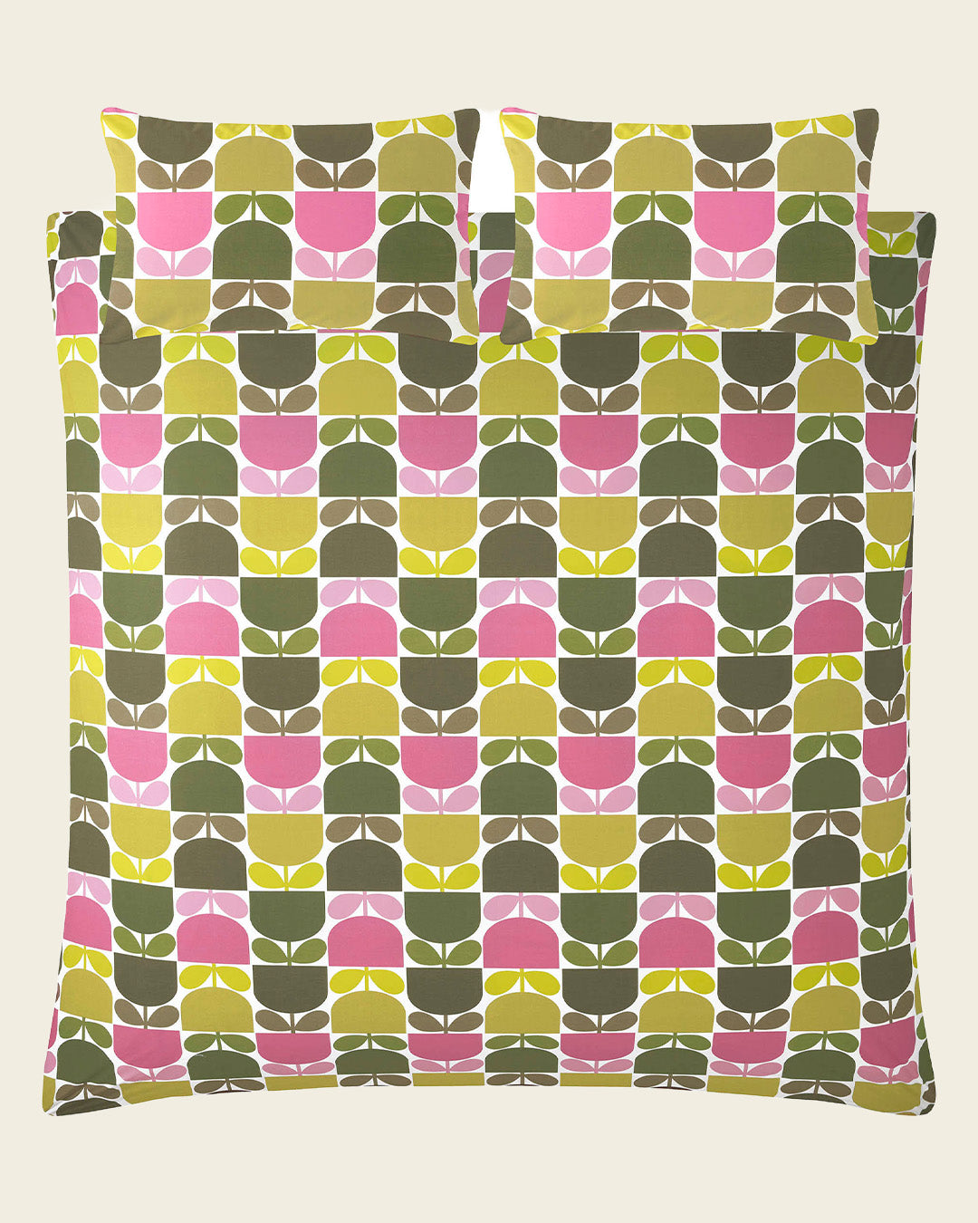 Multi Block Stem Bed Linen Set - Multi