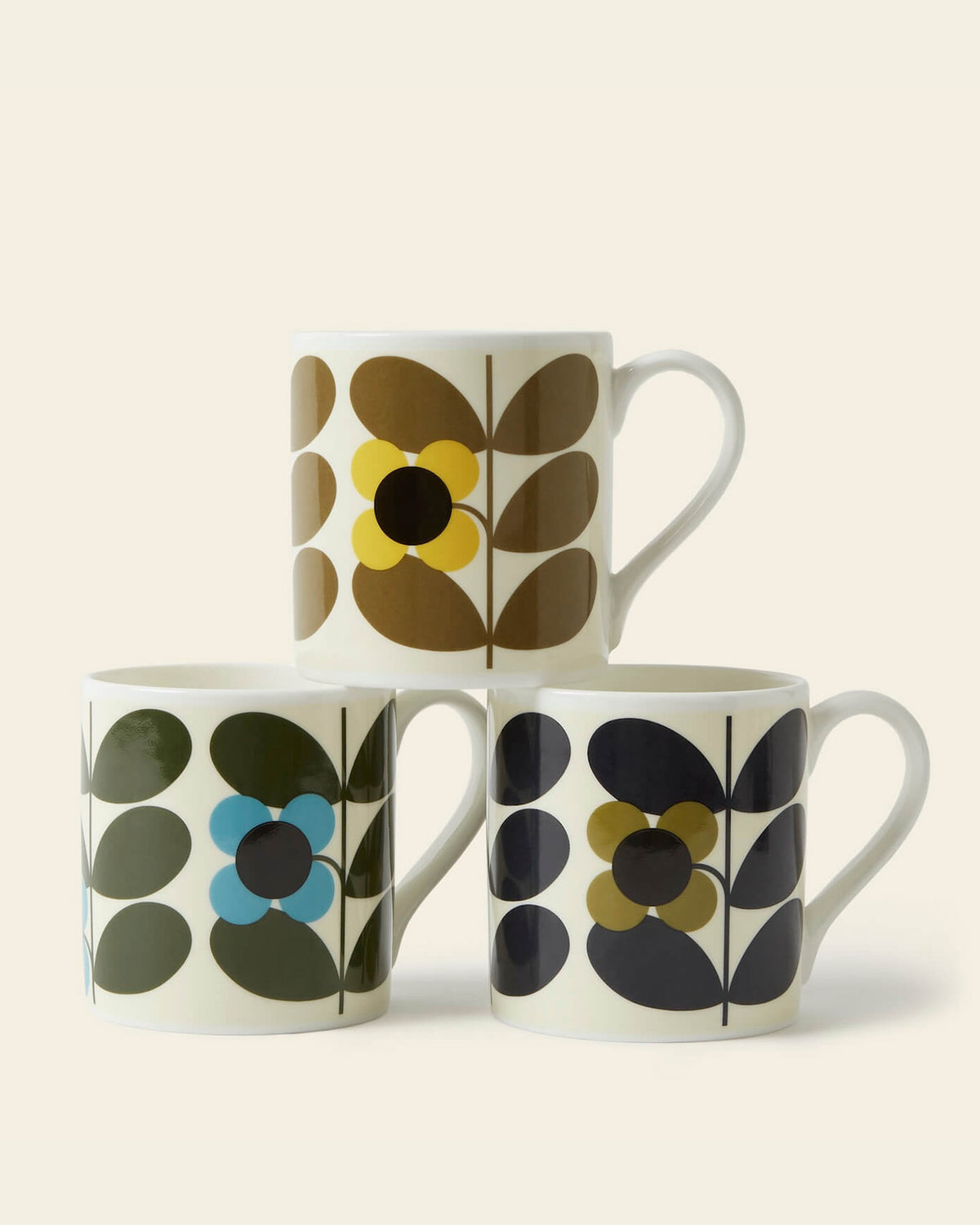 Large Mug Set of 3 - Stem Bloom