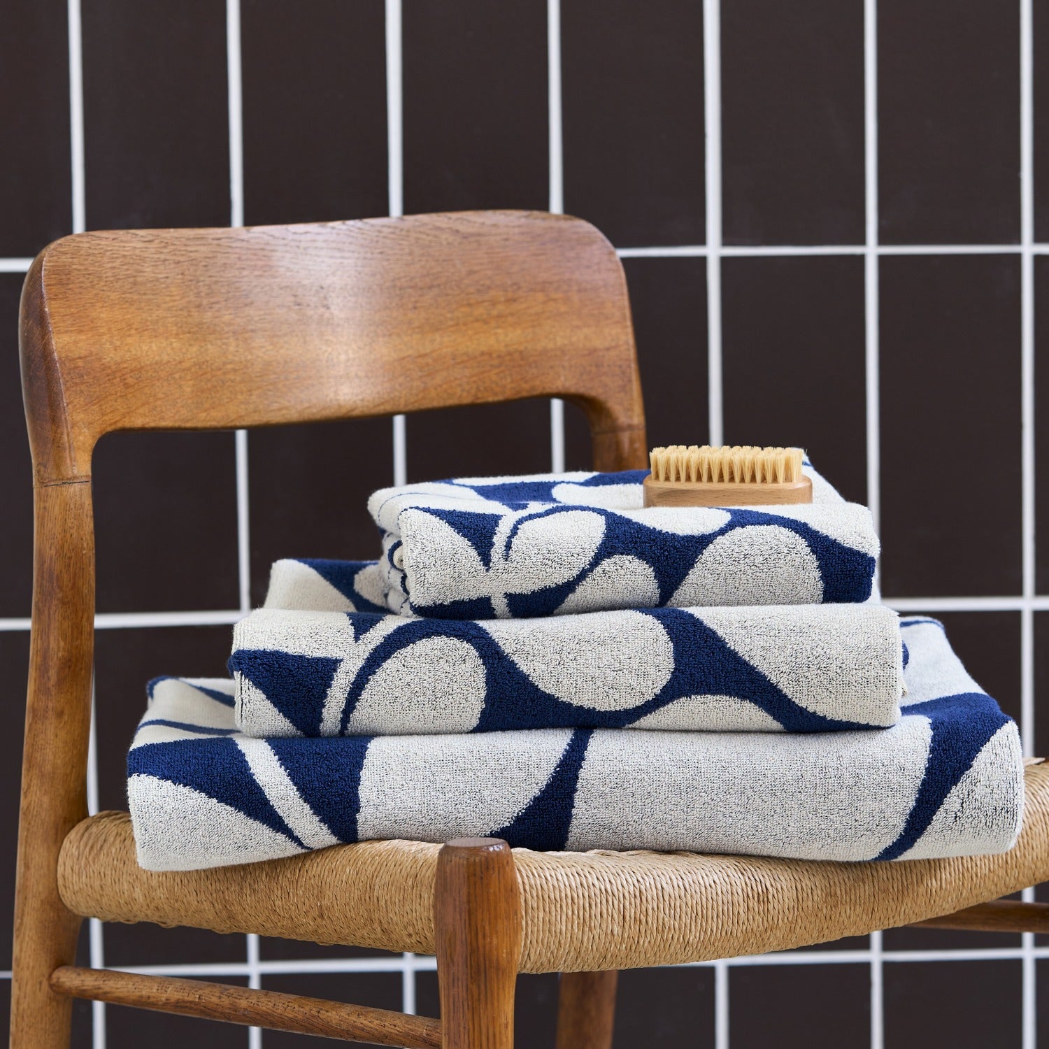 Sycamore Stripe Towels - Dusk