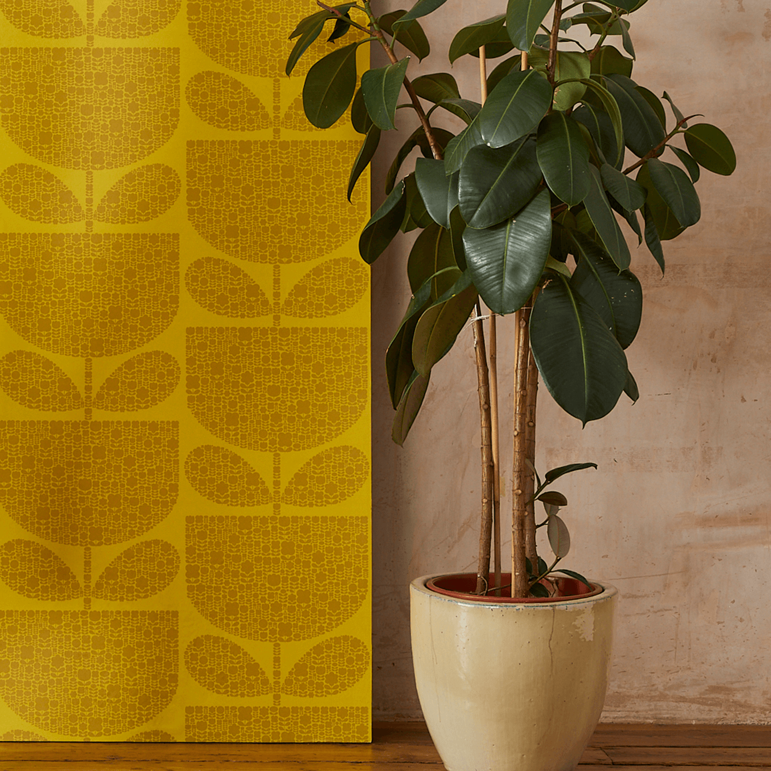 orla kiely hanging planter Orla Kiely Block Garden Wallpaper