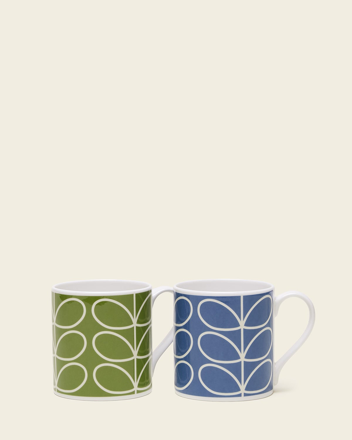 Large Mug Set of 2 - Linear Stem B&G