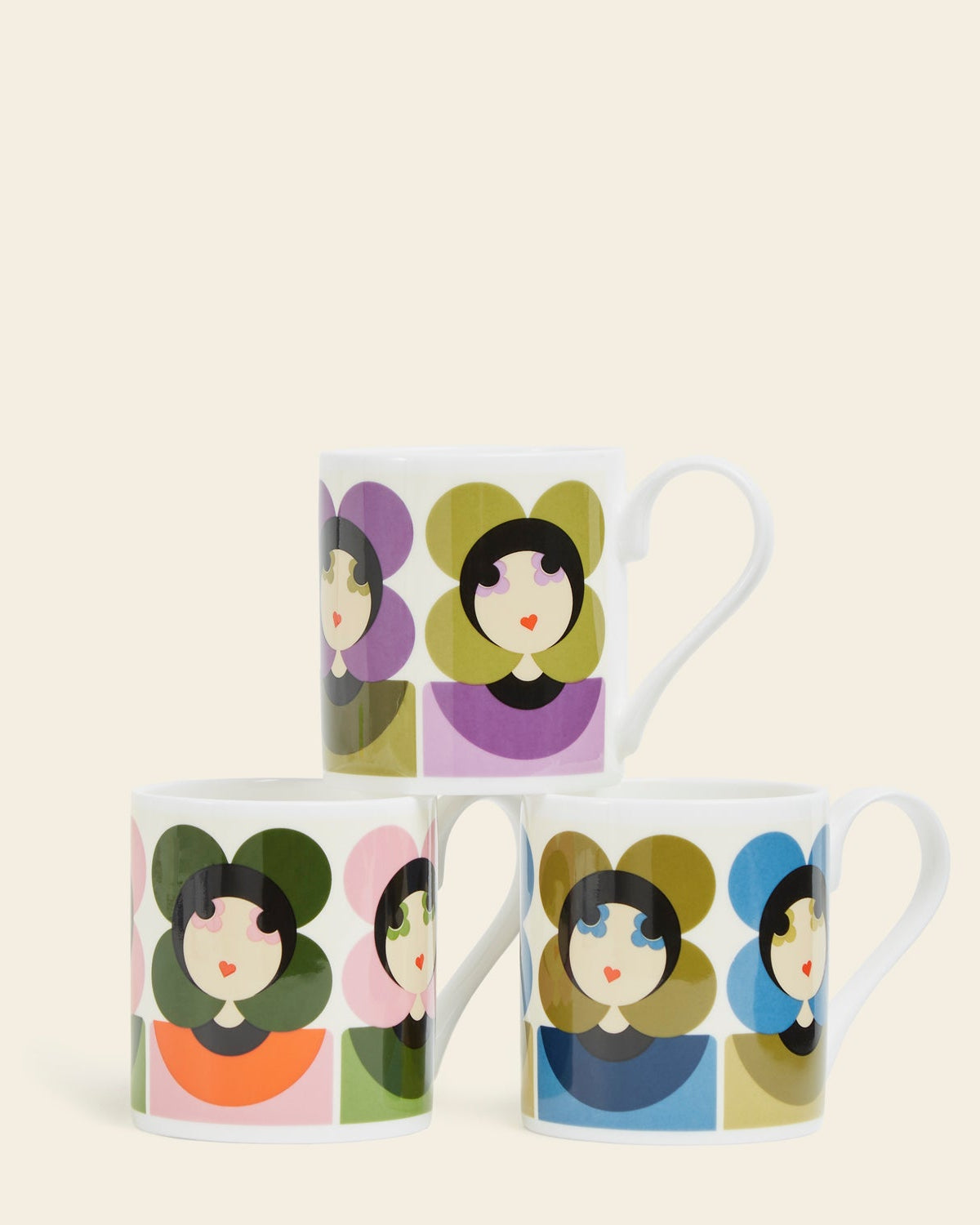 Standard Mug Set of 3 - Luna