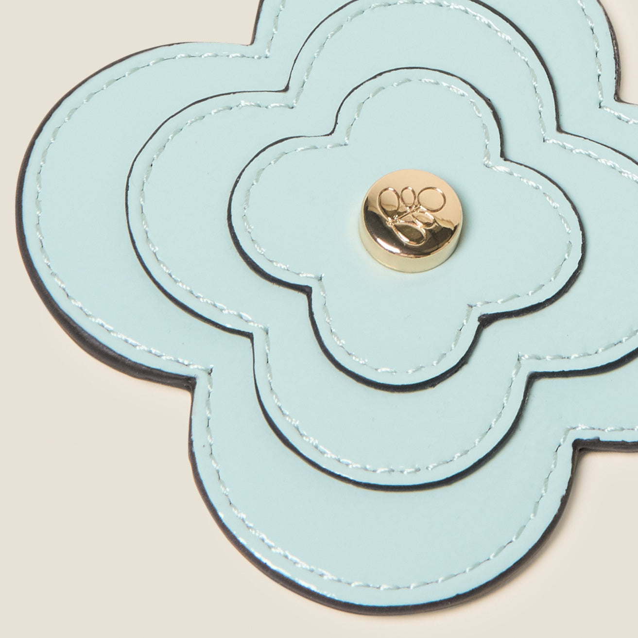 Print - Flower Applique Blue