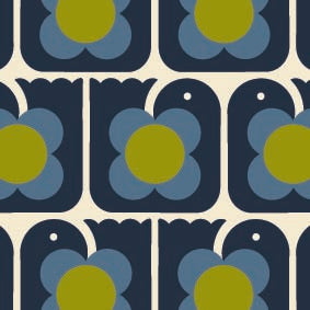 Print - Love Birds Navy