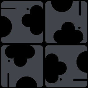 Print - Elephant Maze Charcoal