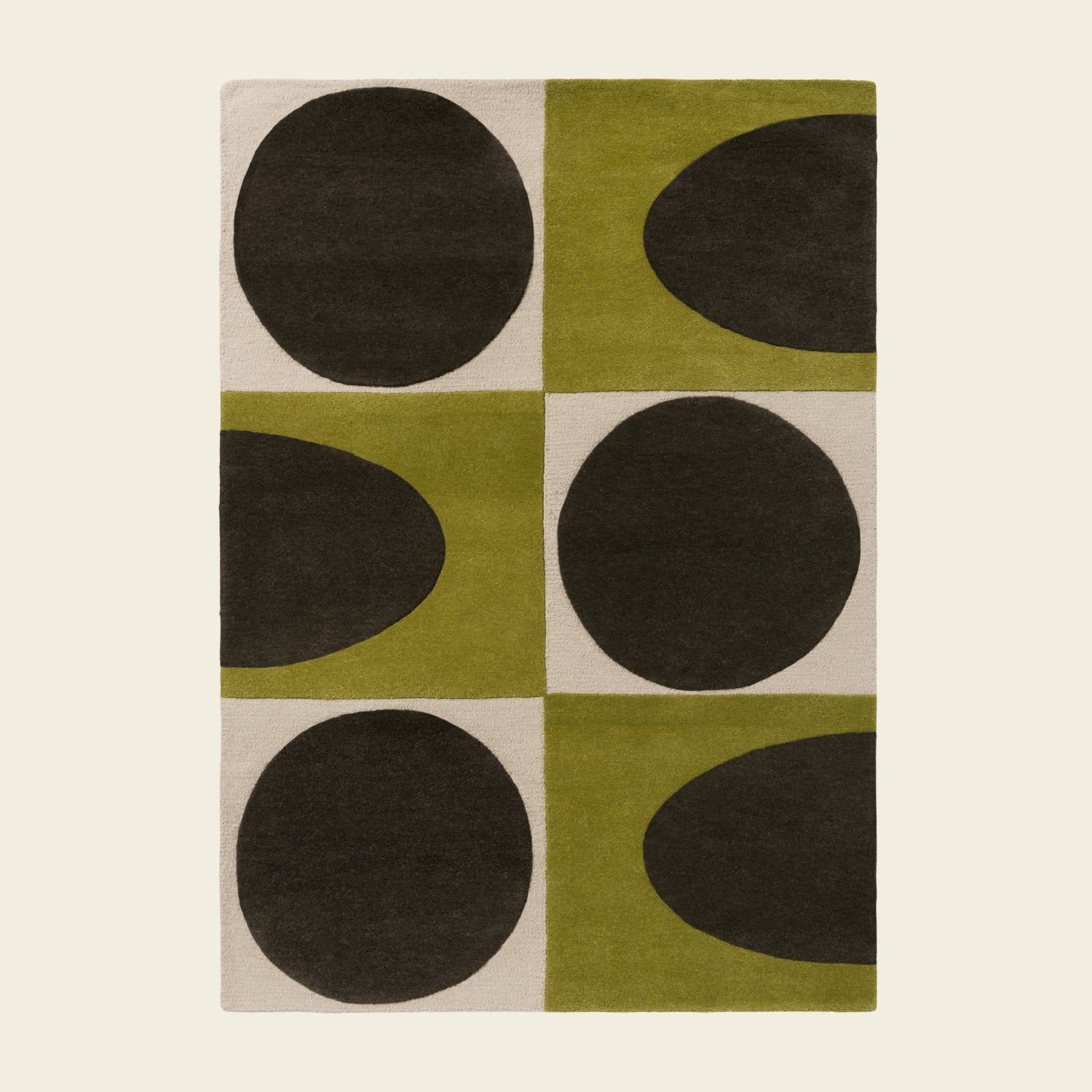 Spot Square Rug - Walnut Lichen