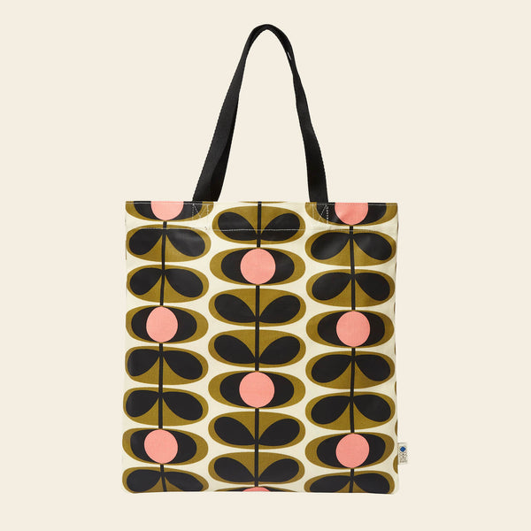 Museum Tote - Oval Flower Stem Olive