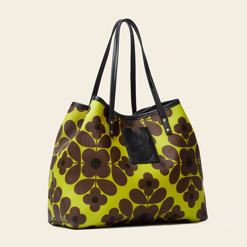 Carrymore Tote - Flower Tile Chartreuse