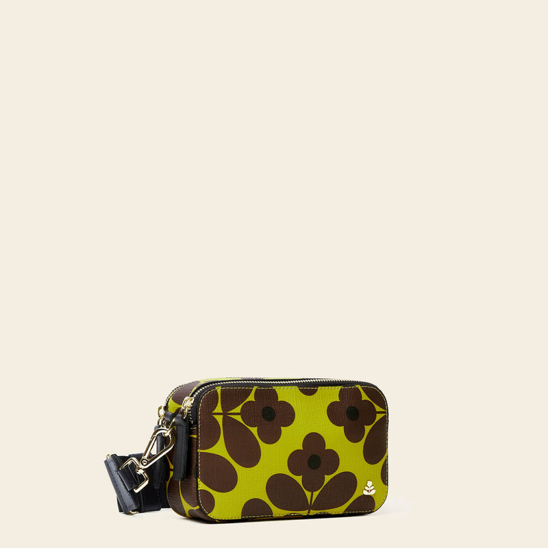 Duo Crossbody - Flower Tile Chartreuse
