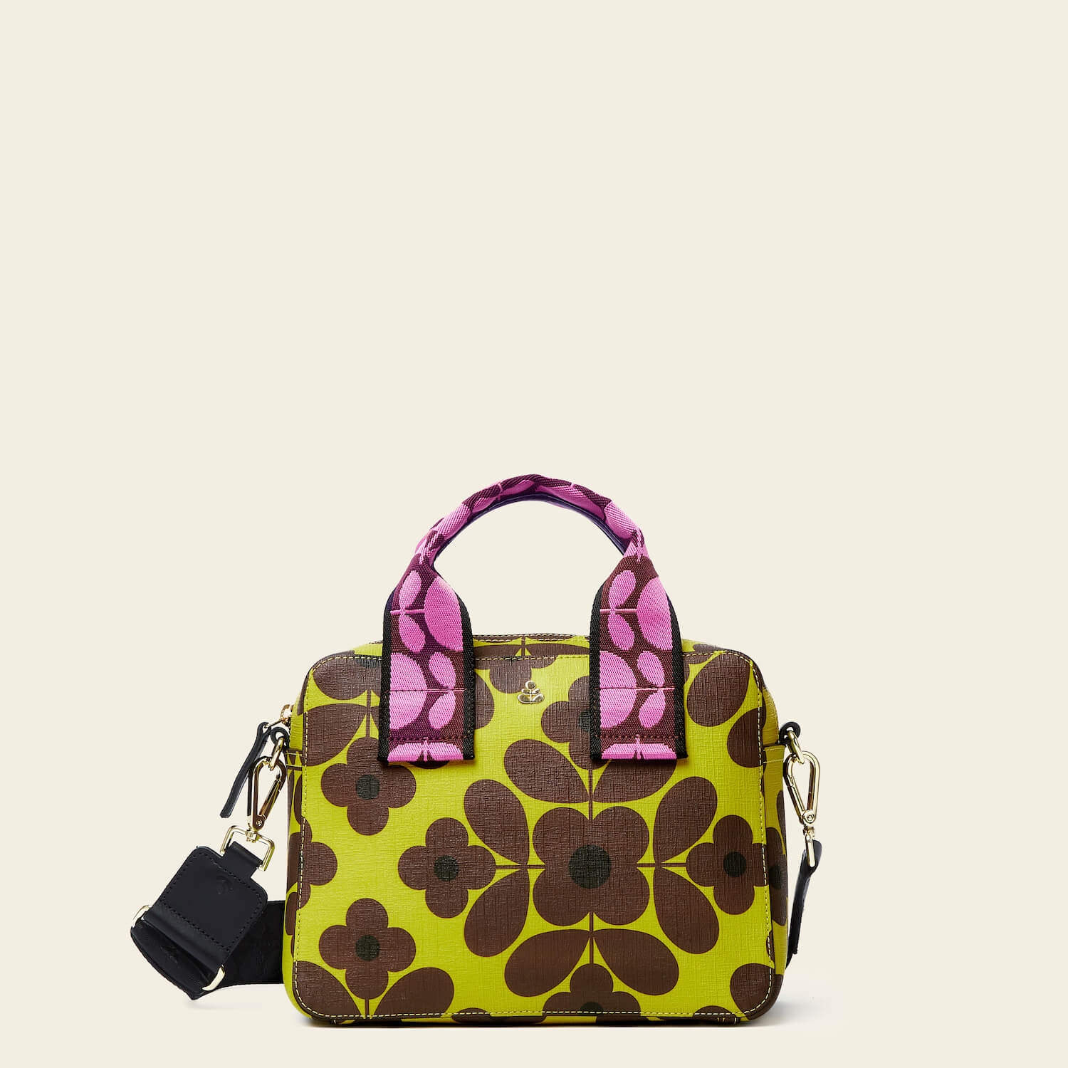 Flower Tile Block Handbag