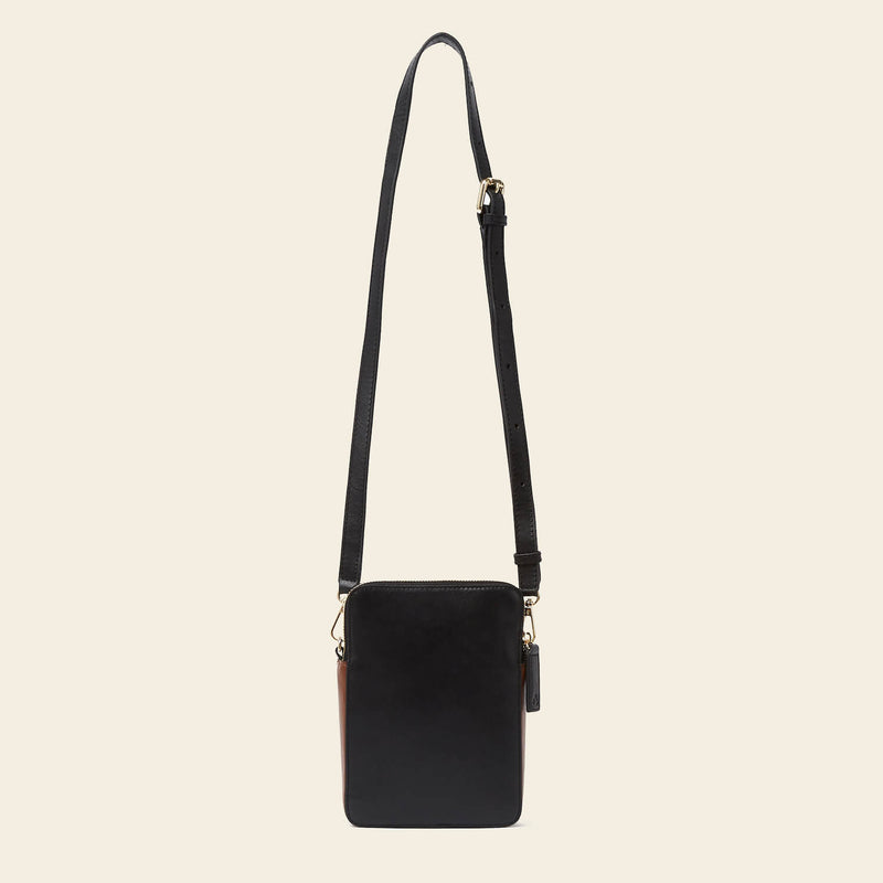 Product Image of Orla Kiely Portia Tall Crossbody Bag in Black Cream Flower