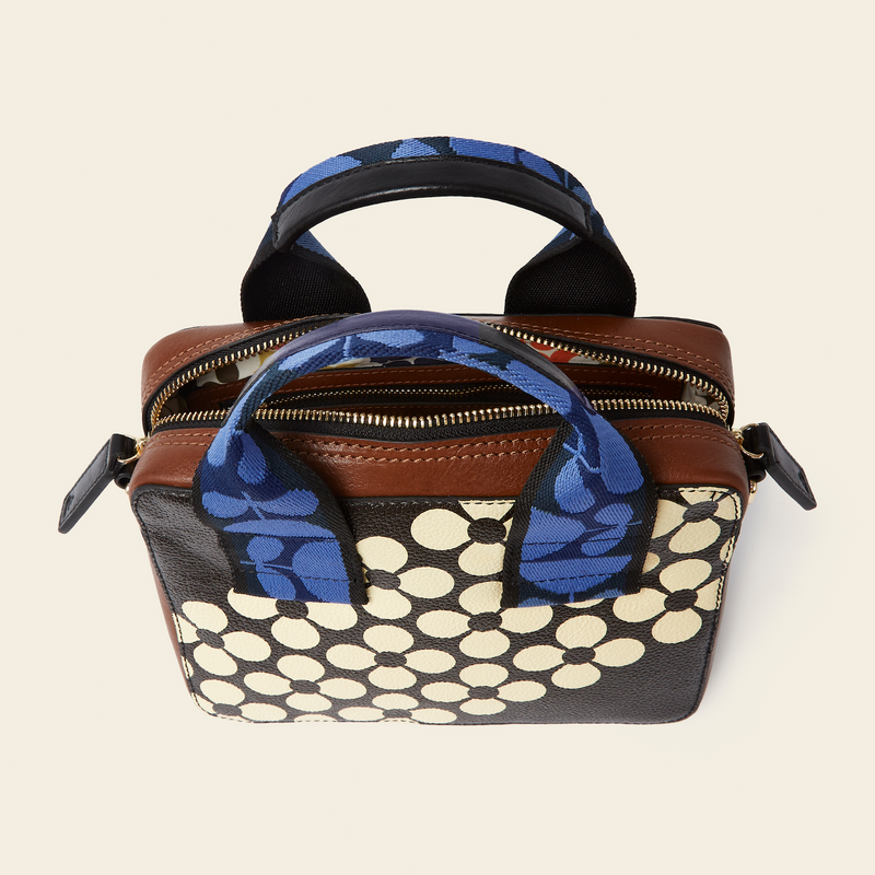 Product Image of Orla Kiely Minola Grab Crossbody Bag in Black Cream Flower