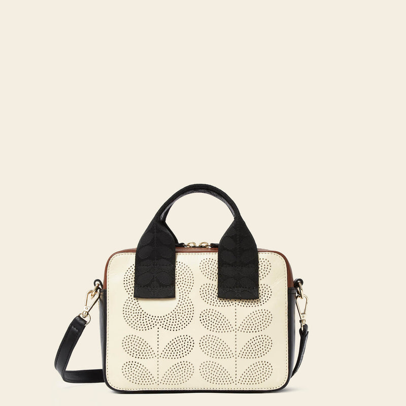 Product Image of Orla Kiely Minola Grab Crossbody Bag in Tonal Punched Flower