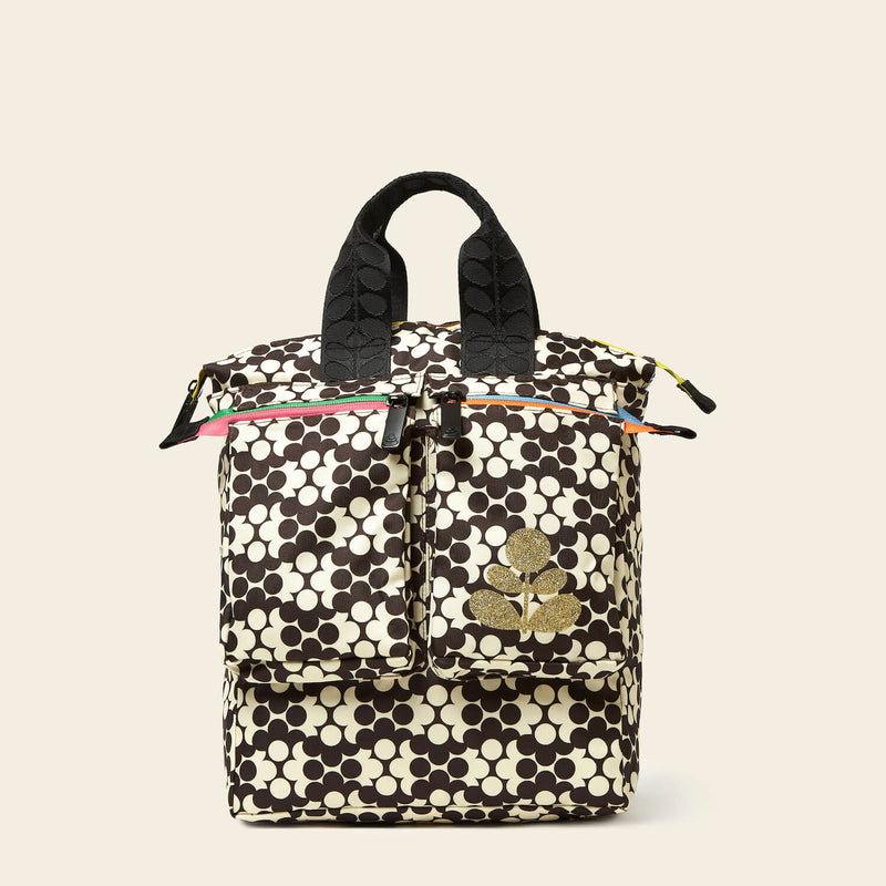 Axis Medium Backpack - Puzzle Flower Porcini