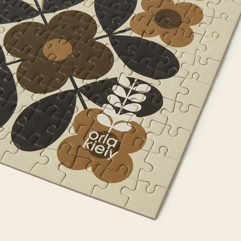 Flower Tile Jigsaw Puzzle Product Image Close Up by Orla Kiely