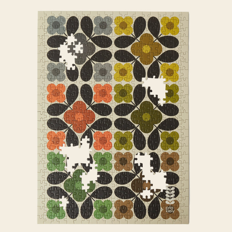 Flower Tile Jigsaw Puzzle Product Image by Orla Kiely