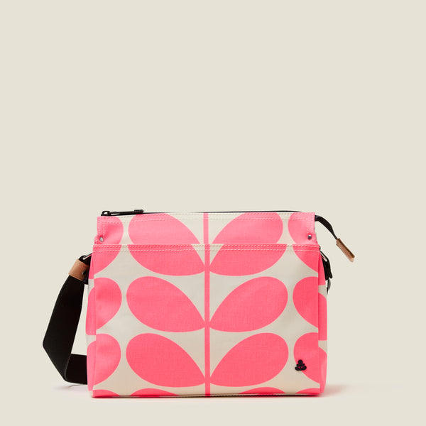 Fielder Crossbody Bag Neon Pink | Designer Everyday Bag | Orla Kiely