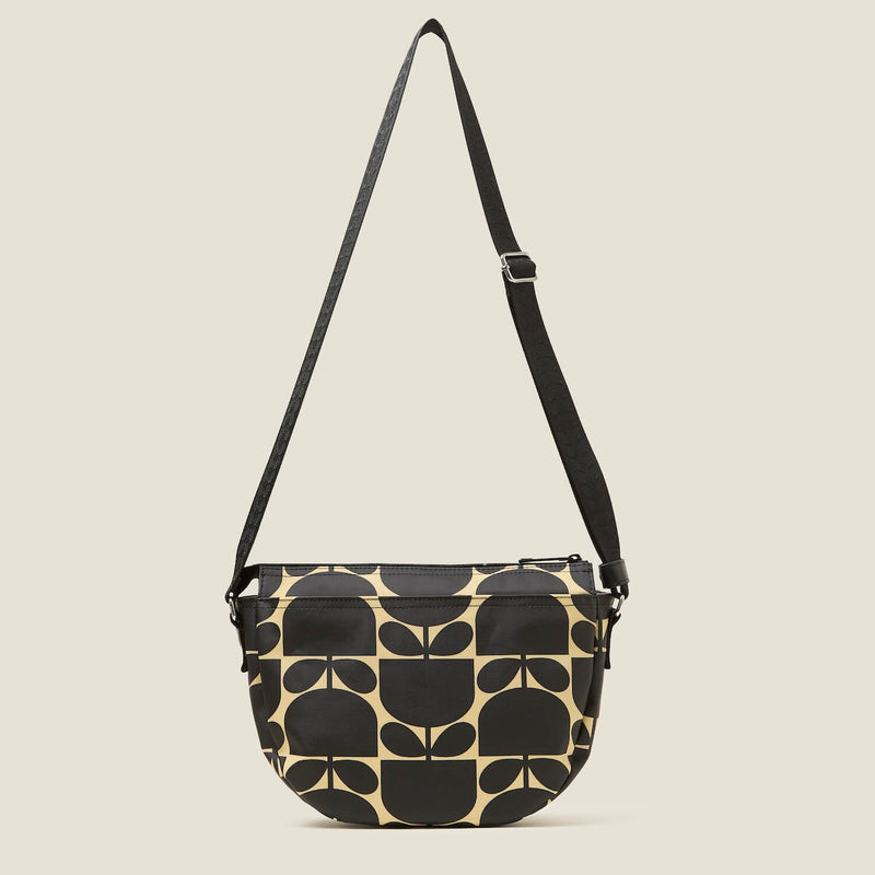 Rounder Crossbody - Block Flower Monochrome