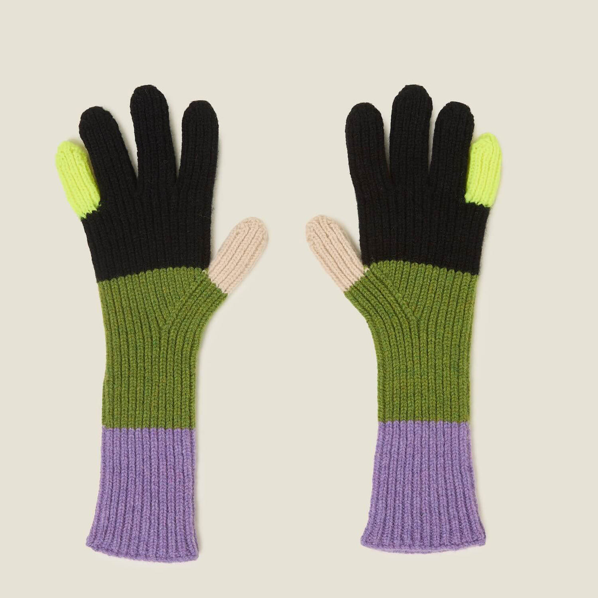 Block Gloves Neon