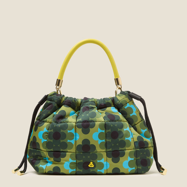 Small Cirrus Drawstring Handbag - Cosmos Green