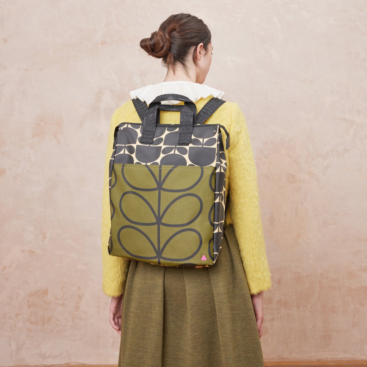 Scout Backpack Rucksack - Multi Olive Green | Orla Kiely