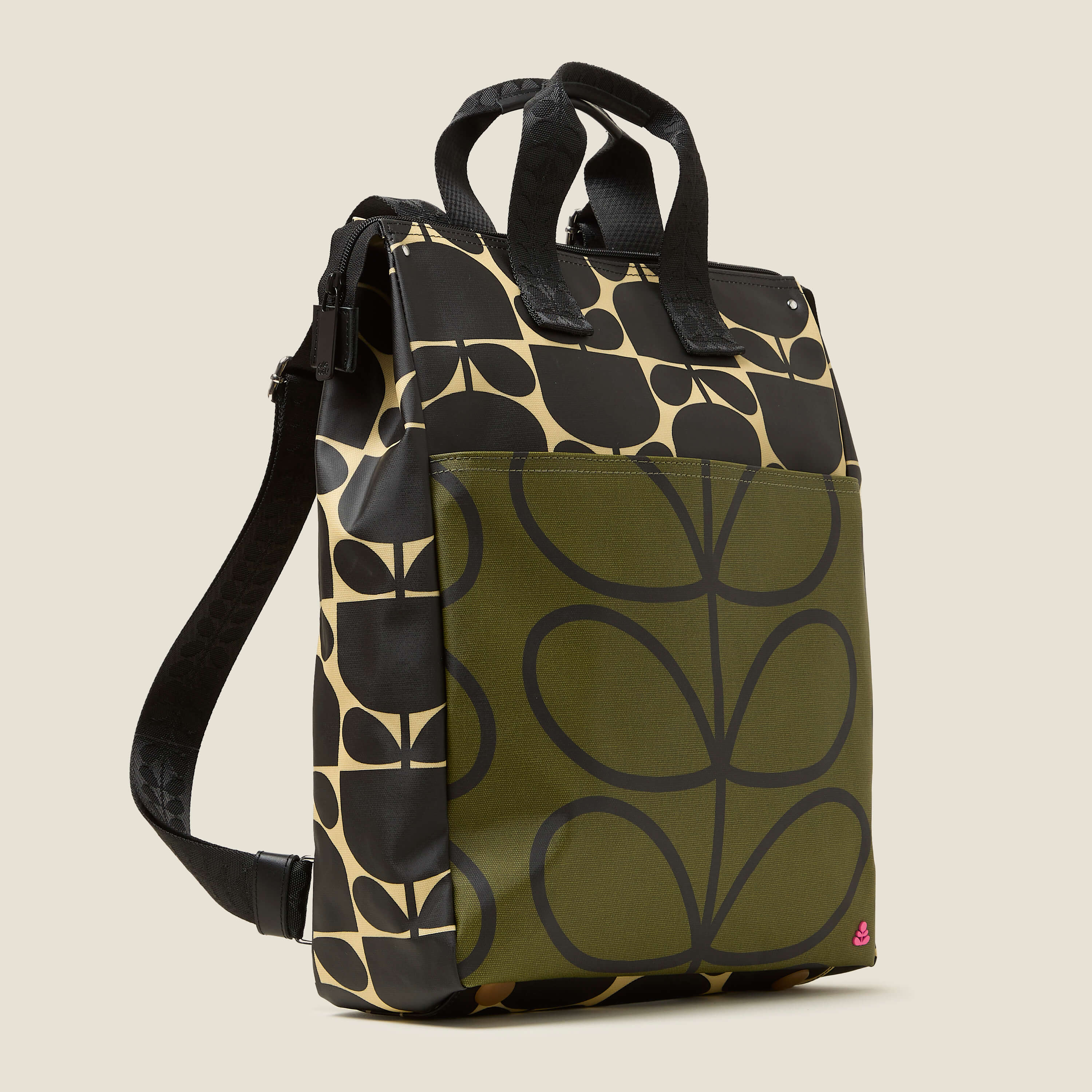 Scout Backpack Rucksack - Multi Olive Green | Orla Kiely