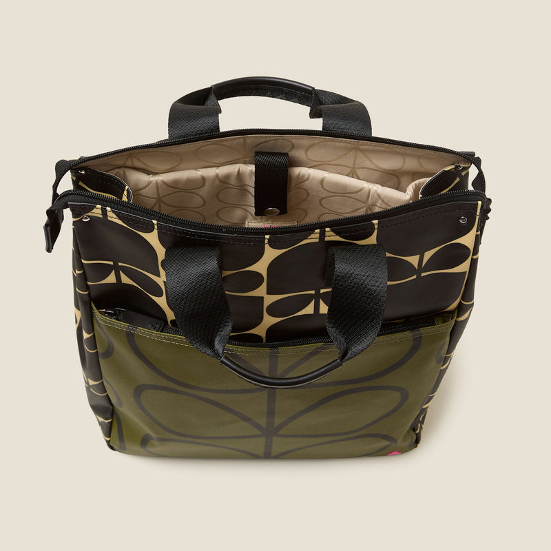 Orla Kiely Scout Backpack Multi Olive