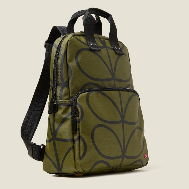 Lotta Backpack - Giant Linear Stem Olive