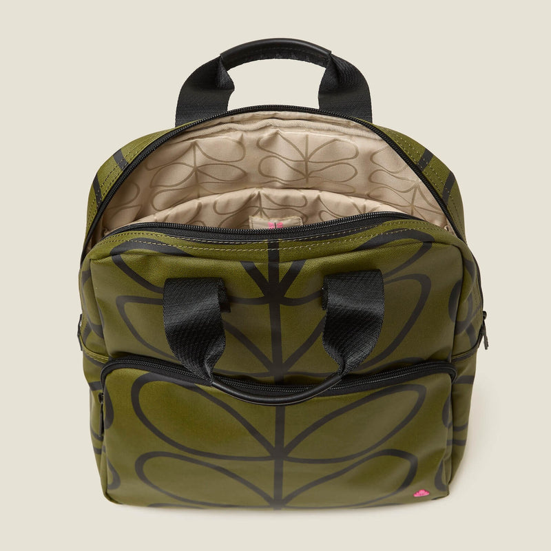 Lotta Backpack - Giant Linear Stem Olive