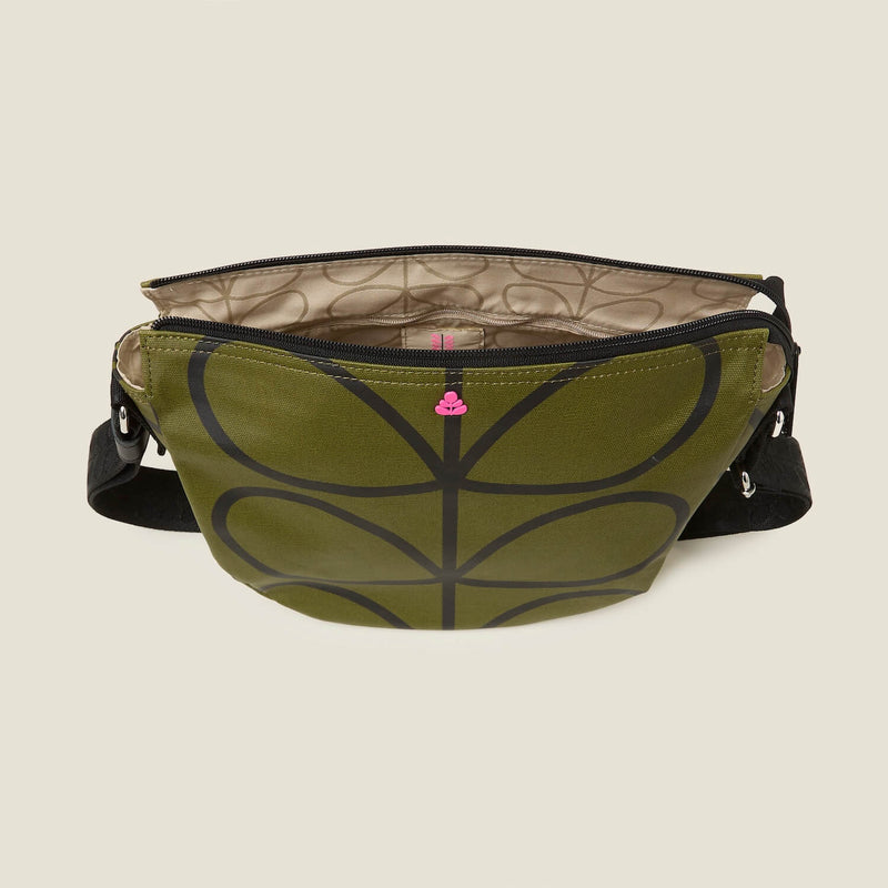 Rounder Crossbody - Giant Linear Stem Olive