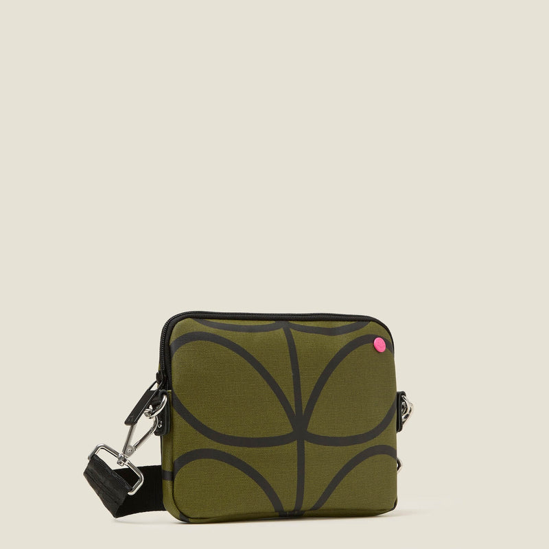 The Slim Crossbody - Giant Linear Stem Olive