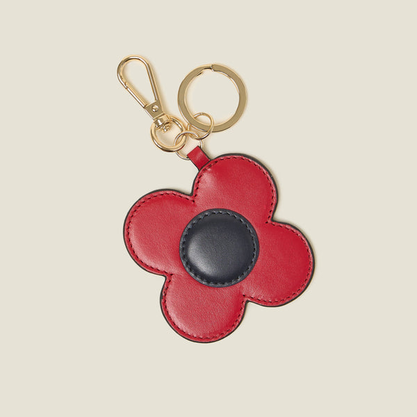 FREE GIFT | Spot Flower Key Ring - Red