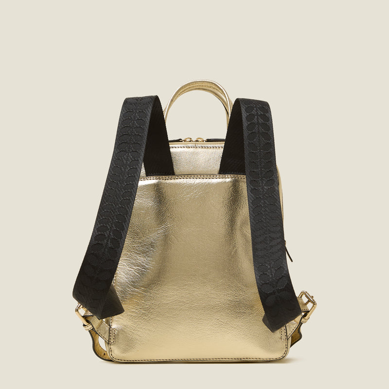 Emilia Petite Backpack - Spot Flower Gold