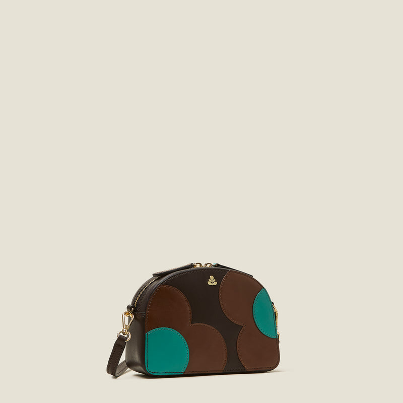 Babaluna Crossbody - Spot Flower Walnut