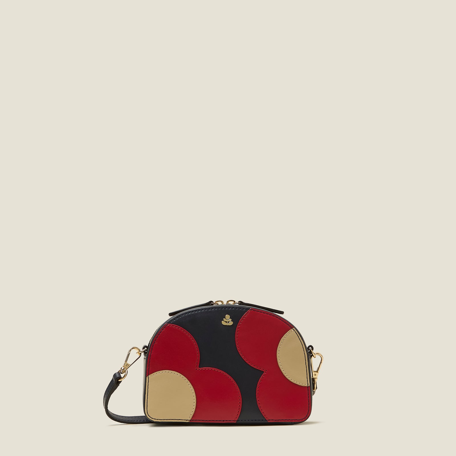 Babaluna Crossbody Bag for Women Spot Flower Navy Orla Kiely