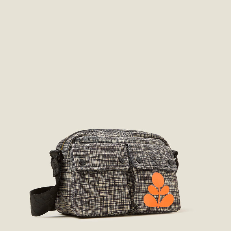 Angle Camera Bag - Scribble Print Black