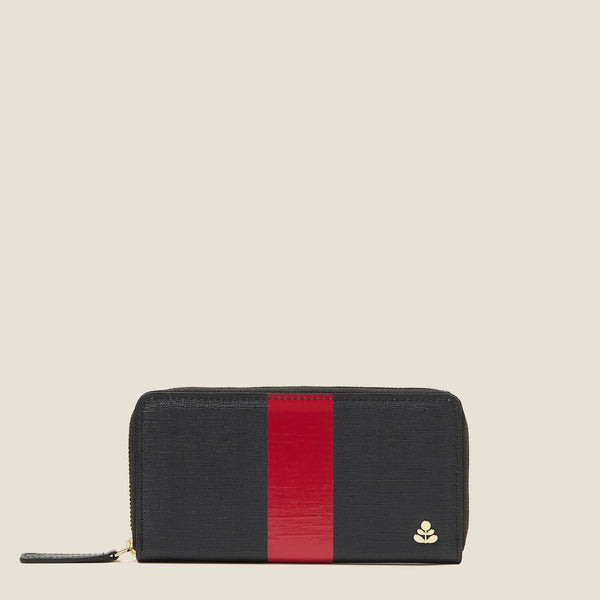 FREE GIFT | Forget Me Not Wallet - Shiny Stripe Navy Red