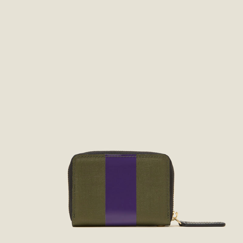 Remember Me Purse - Shiny Stripe Spruce Purple