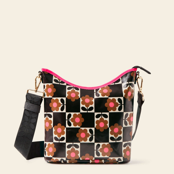 Cross Carry Crossbody bag in Flower Pot Chestnut by Orla Kiely