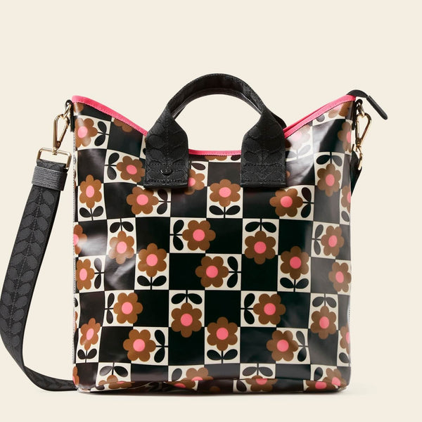 Carry Grab Bucket Bag - Flower Pot Chestnut